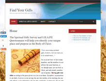 Tablet Screenshot of findyourgifts.org